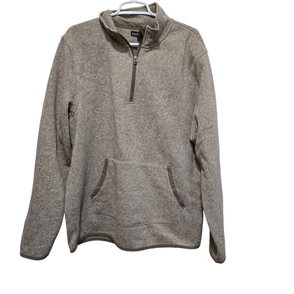 J.Crew Mercantile Brown Fleece Quarter Zip Pullover XL - Picture 1 of 6